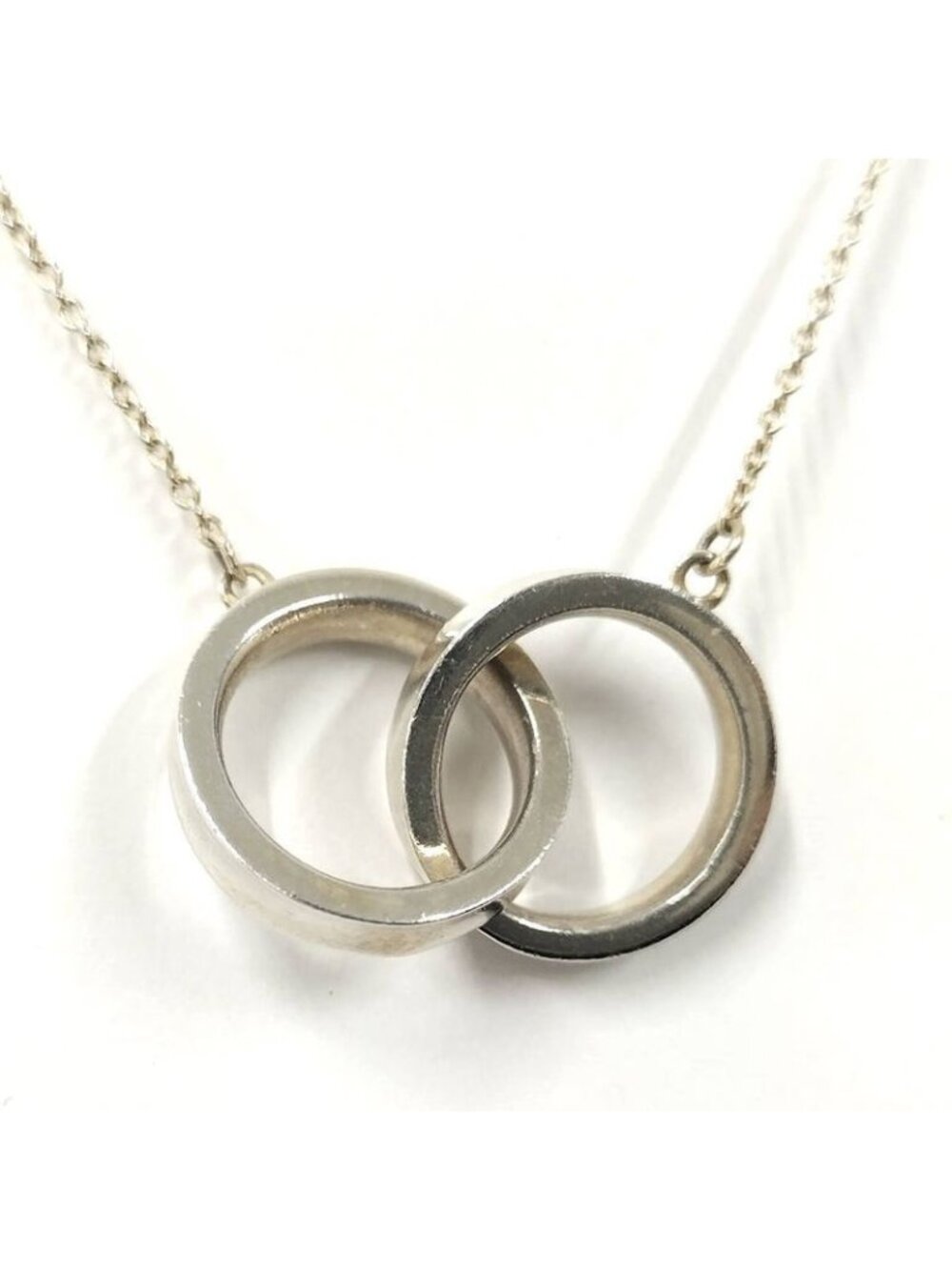 Tiffany & Co Interlocking Circle Necklace Silver